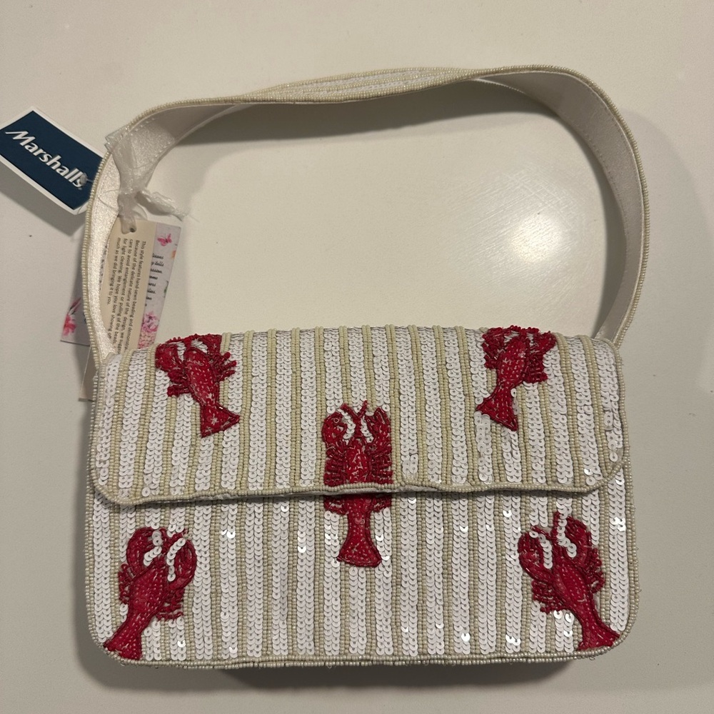Made in India Lobster Beaded Bag